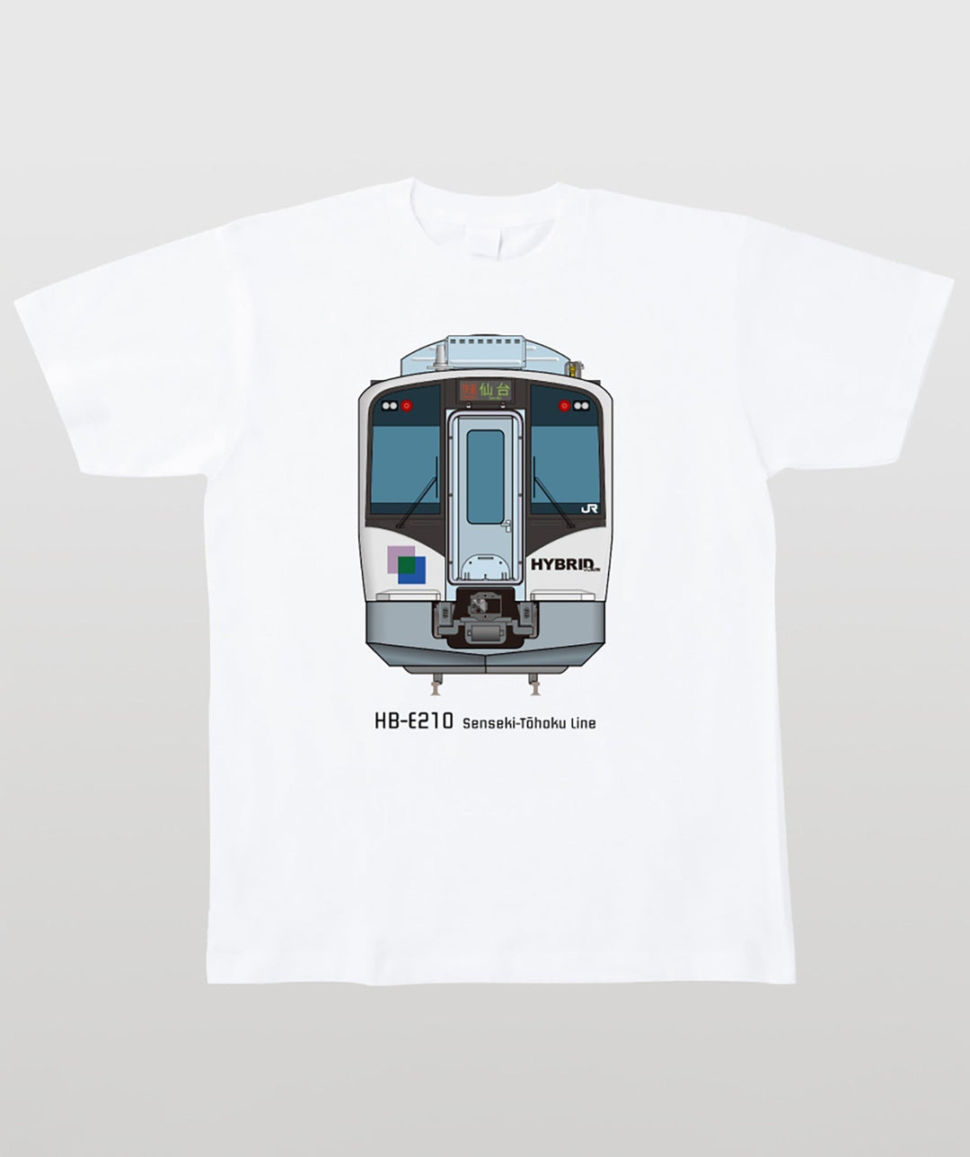 電車の顔図鑑Tシャツ HB-E210系仙石東北ライン Type A – pTa . shop