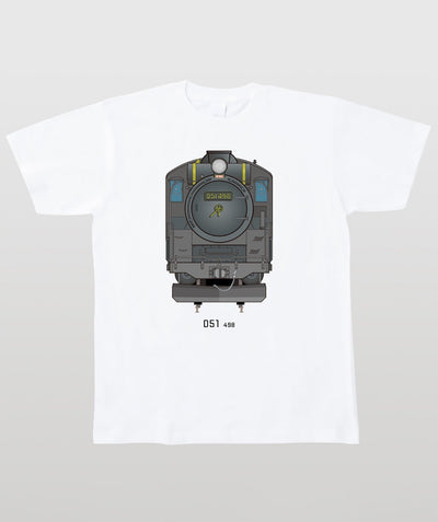 電車の顔図鑑Tシャツ D51形498号機 Type A（キッズ）